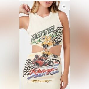 Sold out! NWT Moto cutout Forever 21 mini dress small